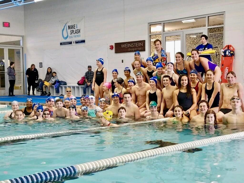 Ryan Murphy with SwimRVA Rapids swimmers