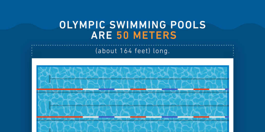 graphic of Olympic swimming pool length